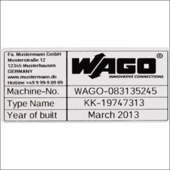 WAGO 210-804 Tekststrookblad 44 mm