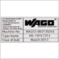 WAGO 210-855 Tekststrookblad 27 mm