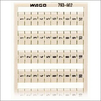WAGO 793-602 Kennzeichnung Reihenklemme