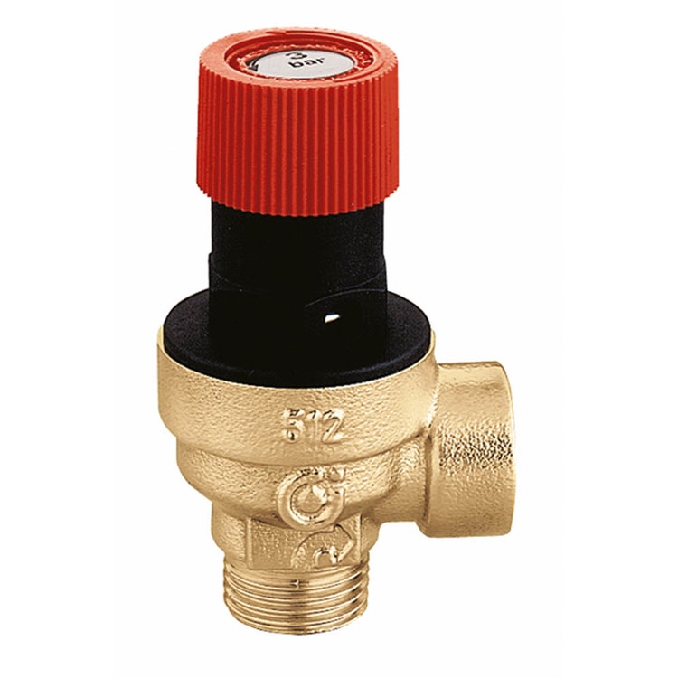 Caleffi Sicherheitsventil standard, männlich-weibliche Anschlüsse 1/2" 6 bar 514460