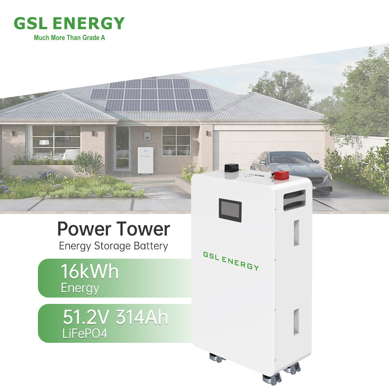 51.2V314Ah LiFePO4 Lithium Battery 16kWh Roller... GSL-W-16K - Art. 37793