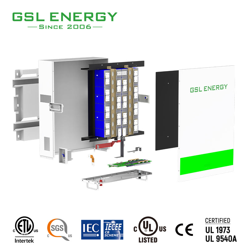 Shenzhen GSL Energy Co., Ltd. - Speicher - 51.2V 100Ah 5.12kWh Power Storage Wall (CB IEC6... GSL-051100A-B-GBP2 - Art. 31191