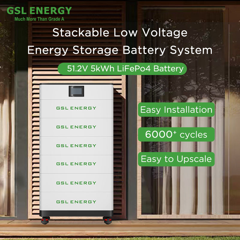 51.2V 100Ah 5kWh LiFePo4 Stackable Low Voltage ... GSL5000U-5KWH - Art. 36228