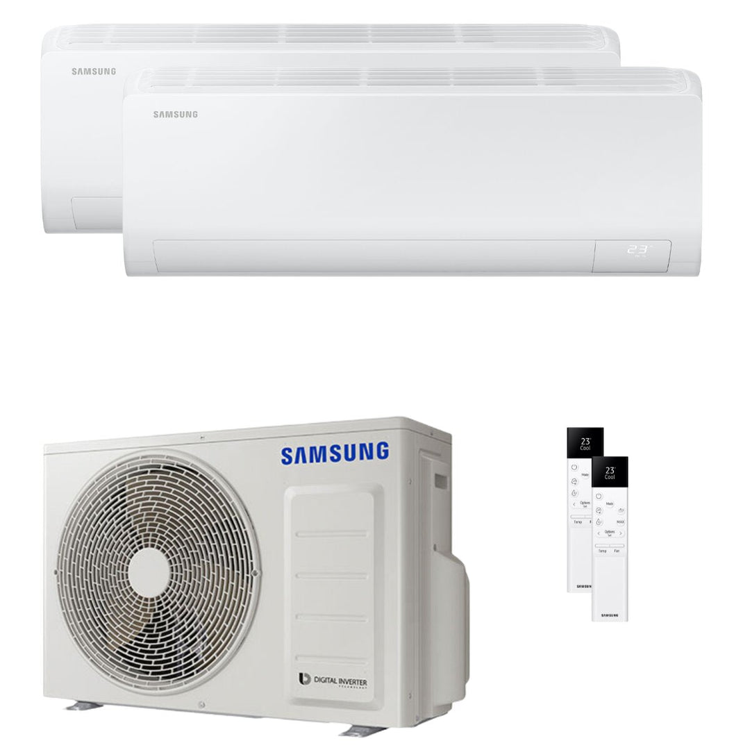 Samsung Cebu S2 7000+7000 BTU – Multisplit-Klimagerät (2 Innengeräte), 4/4,2 kW, R32, A+++/A++, WLAN