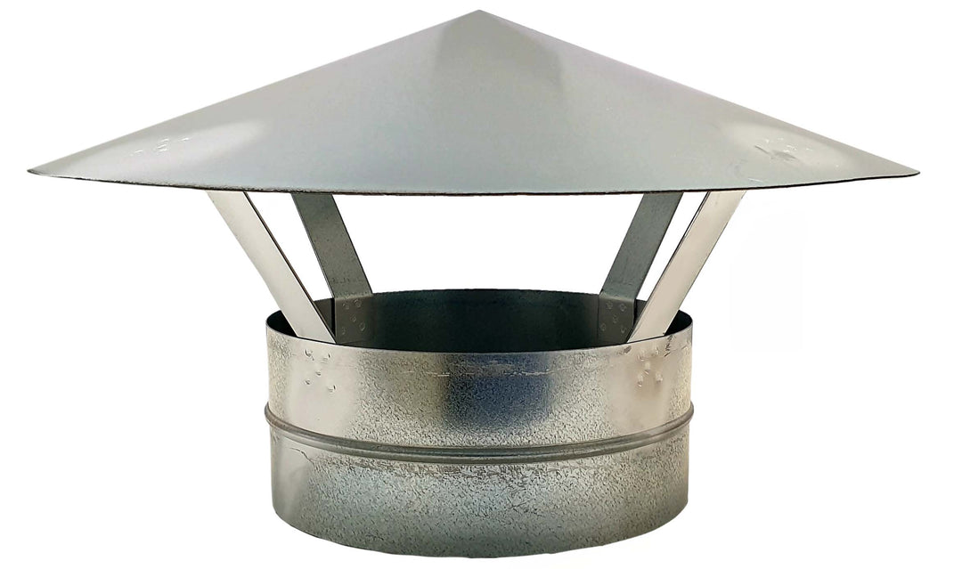Mercatub Dachhaube für Wickelfalzrohr verzinkt Ø 300 mm Nippel CA01344
