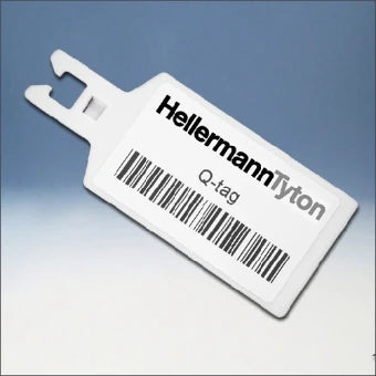 HELLERMANN 151-10951 QT7040R-PA66-WH-L1 Tekstplaathouder