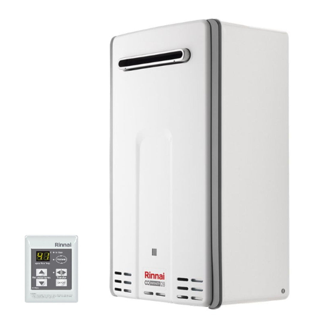 Rinnai Infinity 28e tipo a elettronico geschlossene Brennkammer per esterni – Gas-Durchlauferhitzer, 28 l/min, Flüssiggas, Energieeffizienzklasse A