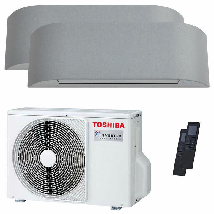 Toshiba Haori 7000+7000 BTU – Multisplit-Klimagerät (2 Innengeräte), 4/4,4 kW, R32, A++/A++, WLAN