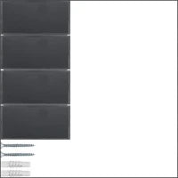 BERKER 13093005 Afdekraam schakelmateriaal
