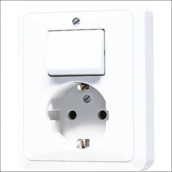 JUNG 5576EUWW Schakelaar/Steckdose combinatie