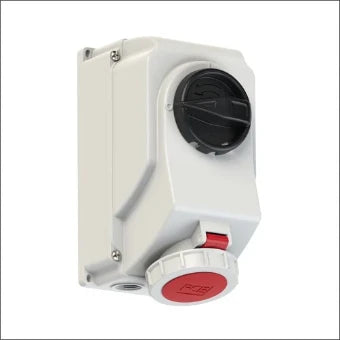 PCE 103781 CEE-contactdoos uitschakelbaar, beveiligd (IEC 60309)