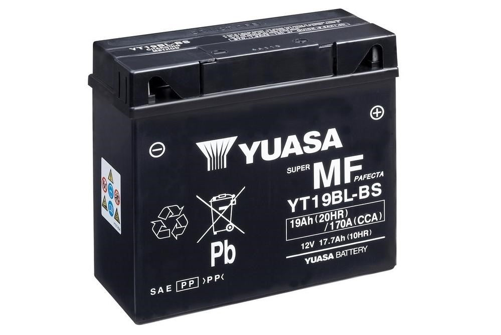 Yuasa Motorradbatterie YT19BL-BS 12V 19Ah (AGM Wartungsfrei)
