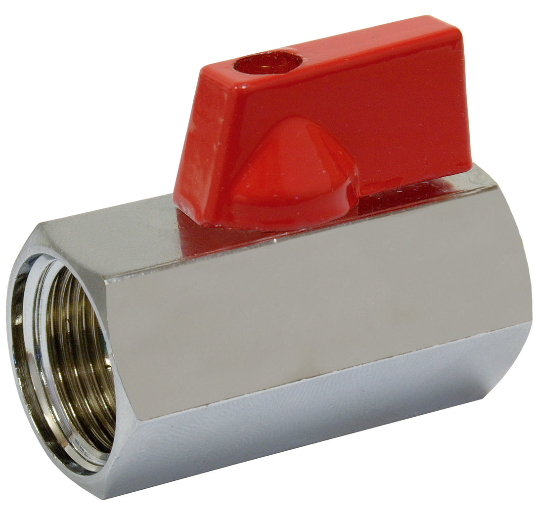 SEI Mini-Kugelhahn Messing IG/IG 1/4"