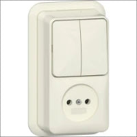 GIRA 047510 Schakelaar/Steckdose combinatie
