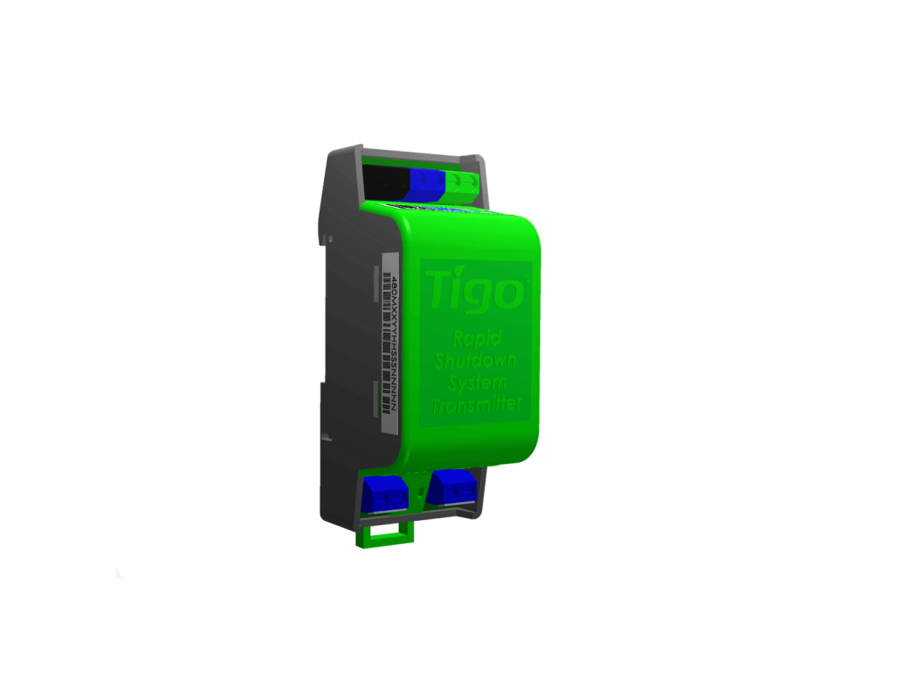 Tigo RSS Transmitter Rapid-Shutdown-Sender mit 2 PLC-Spulen und DIN-Schiene