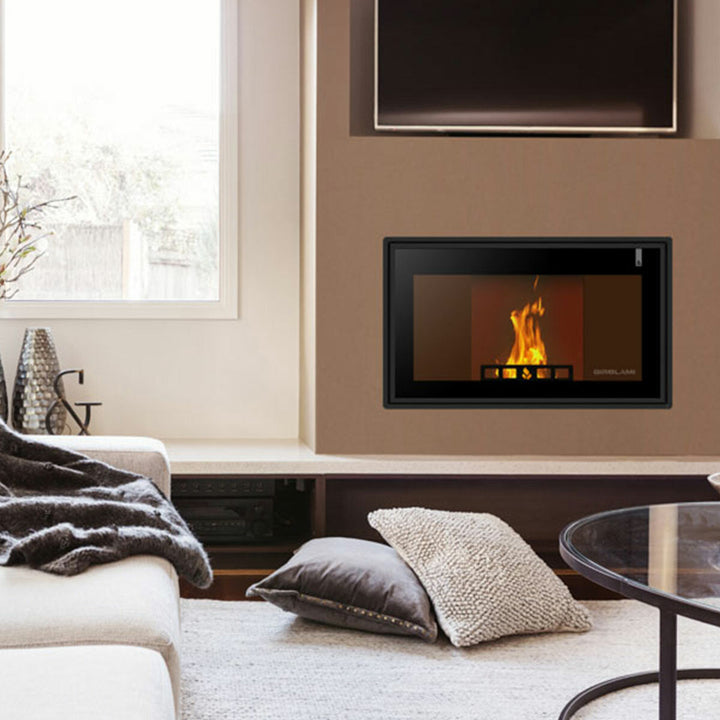 Girolami TI SLIM PANORAMA 22 – Mehrstoff-Heizkamin (wasserführend), 21 kW