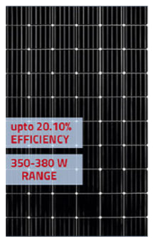 Patanjali Renewable Energy Pvt Ltd - Solarmodul - 5BBMonoPERC 72-Cell PREL 350-380W PREL 350W - Art. 183676