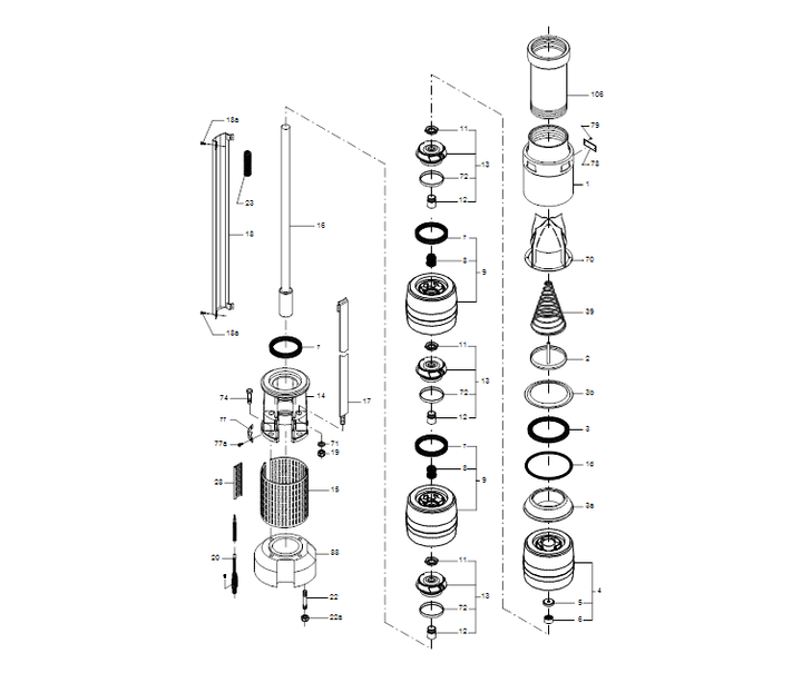 GRUNDFOS Unterwasserpumpe SP 160-14 Nr. 20060614