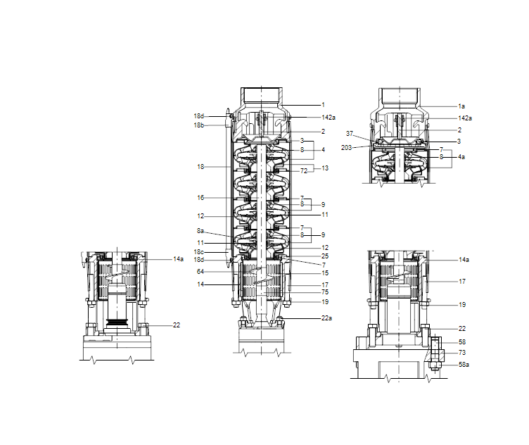 GRUNDFOS Unterwasserpumpe SP 17-6 Nr. 12A01906