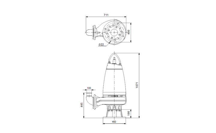 GRUNDFOS Tauchmotorpumpe SE1.100.100.40.4.51D.B Nr. 96047641