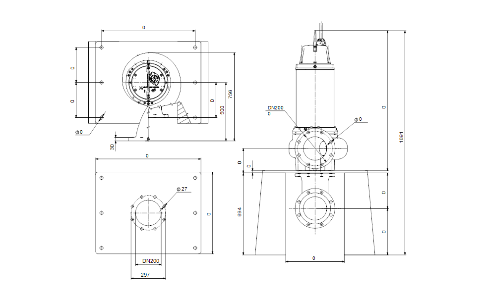 GRUNDFOS Tauchmotorpumpe SE1.110.200.130.4.52M.N.51D.A Nr. 99776493