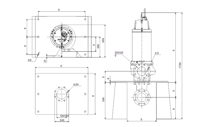 GRUNDFOS Tauchmotorpumpe SE.100.100.4.52H.N.51D.A Nr. 99958903
