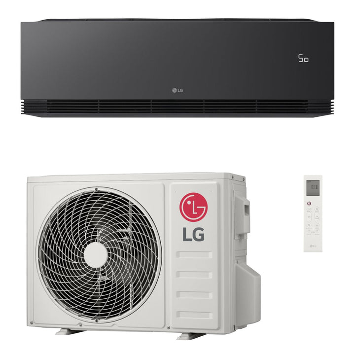 LG ARTCOOL Black AI 9000 BTU – Split-Klimagerät, 2,5/3,2 kW, R32, A+++/A+++, WLAN, Schwarz