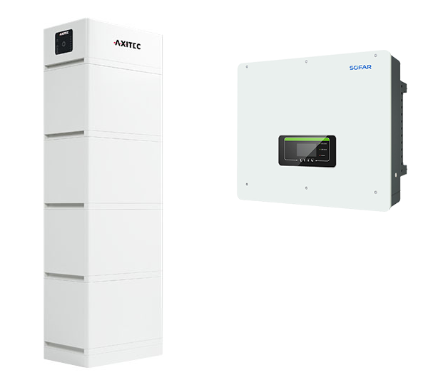 AXITEC + SOFAR HV-Speichersystem, 13,5 kWh nutzbar, 3-phasig, AXIstorage Li SV2 13.5 + HYD 15KTL-3PH Hybrid-WR
