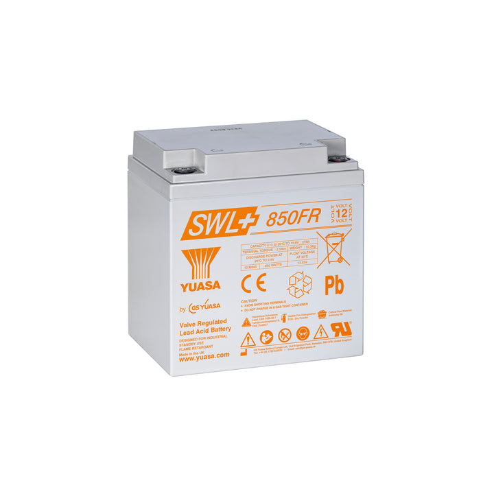 Yuasa SWL+850FR Industrielle VRLA-Batterie - 12V / 28,8Ah (Flammhemmend / High Rate Performance)