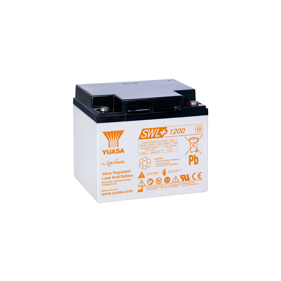 Yuasa SWL+1200 Industrielle VRLA-Batterie - 12V / 40,6Ah (High Performance)