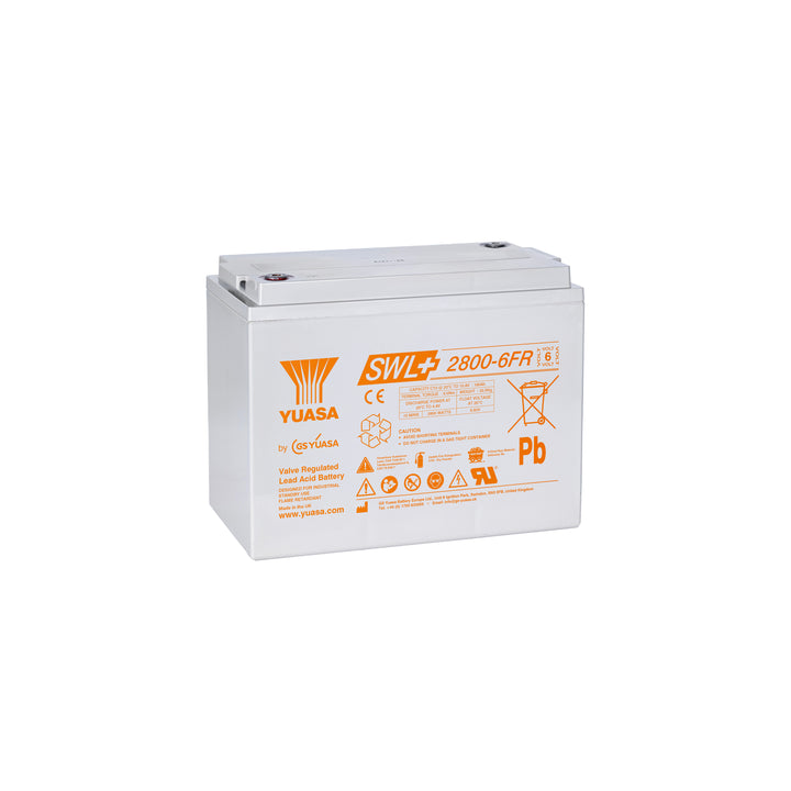 Yuasa SWL+2800-6FR Industrielle VRLA-Batterie - 6V / 184Ah (Flammhemmend / High Rate)