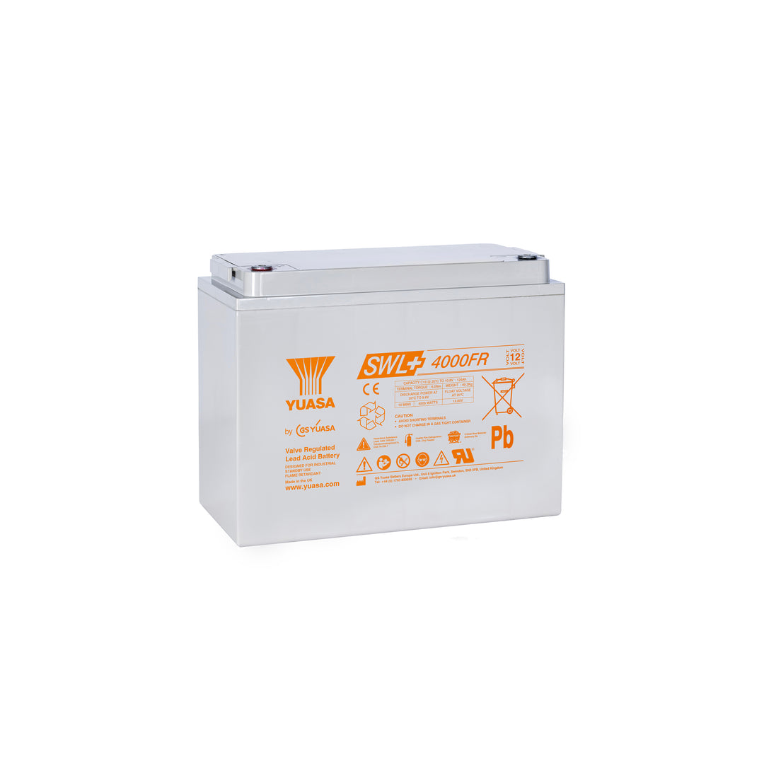 Yuasa SWL+4000FR Industrielle VRLA-Batterie - 12V / 135Ah (Flammhemmend / Ultra High Performance)