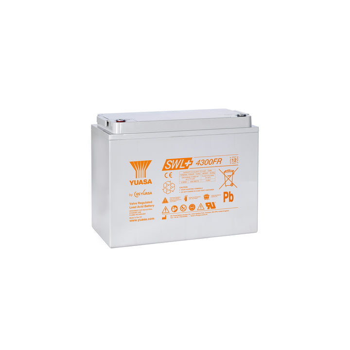 Yuasa SWL+4300FR Industrielle VRLA-Batterie - 12V / 140Ah (Flammhemmend / Max Performance)