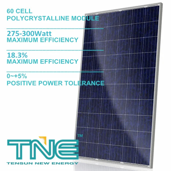 Ningbo Tensun New Energy Co., Ltd. - Solarmodul - 60Cells 270-300W 270 - Art. 210847
