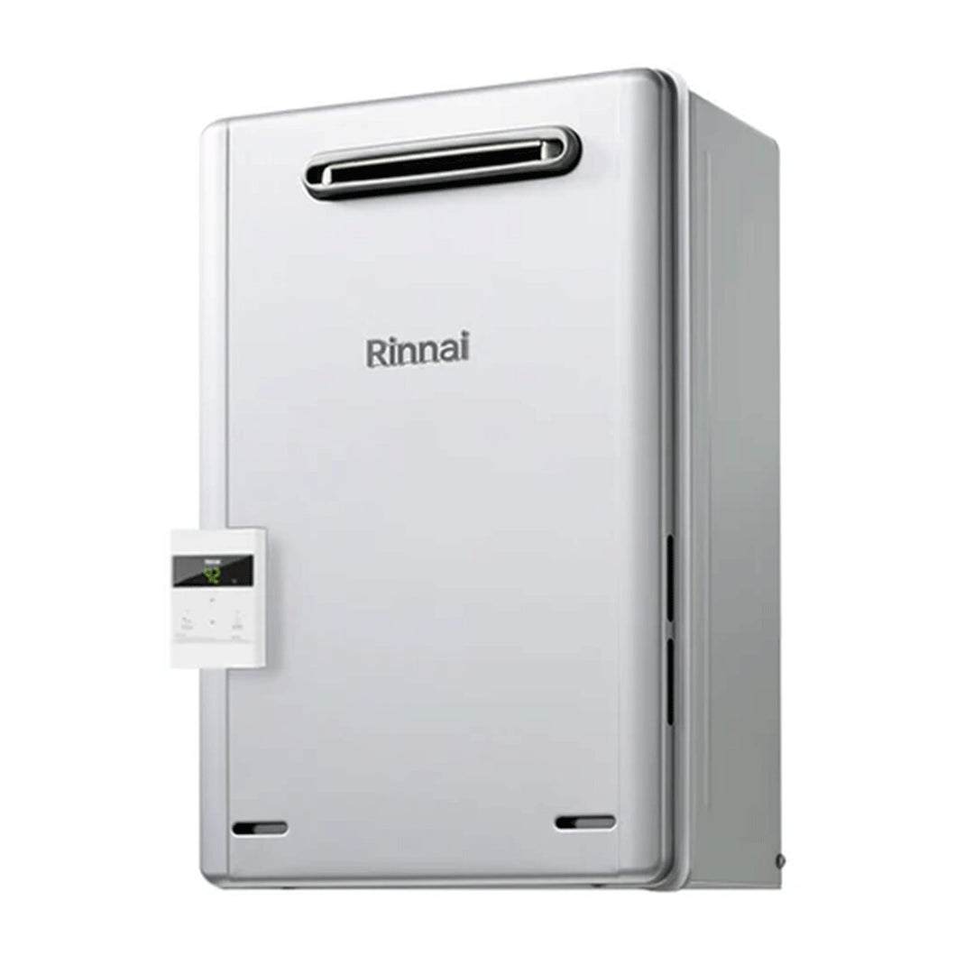 Rinnai Infinity Enjin Brennwert- da esterno – Gas-Durchlauferhitzer, 16 l/min, Flüssiggas, Energieeffizienzklasse A