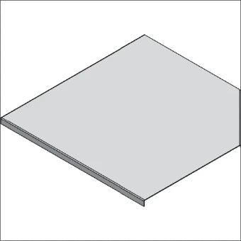 STAGO CSU30060702 Deksel Bogen/Eckstueck Kabeltragsystem 70 mm
