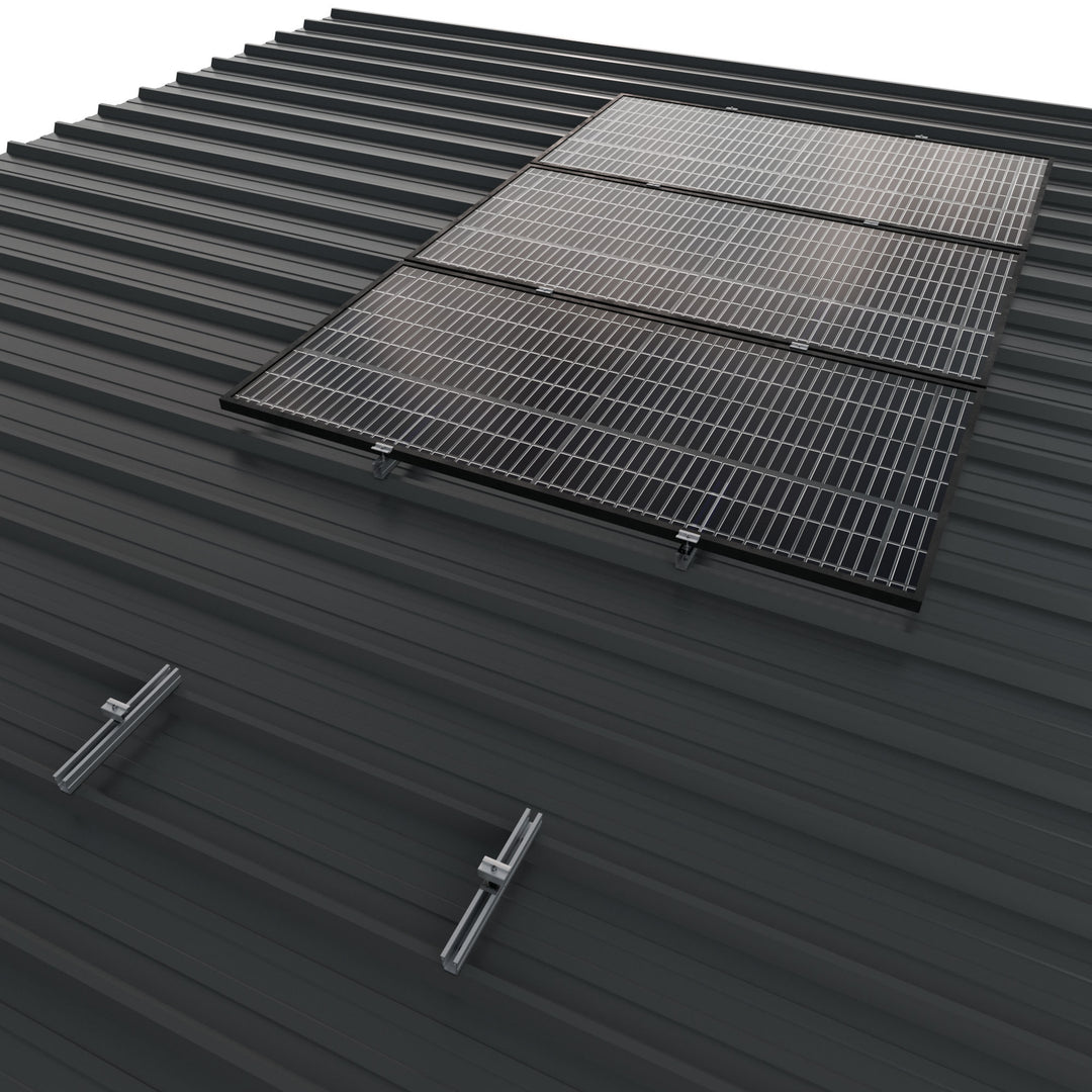 Montagesystem Coplanar 62V Microrail für Metalldach