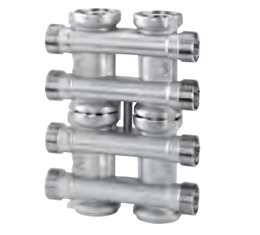 Arteclima Koplanarer Kollektor 3/4" 10+10 verchromt AC6353410