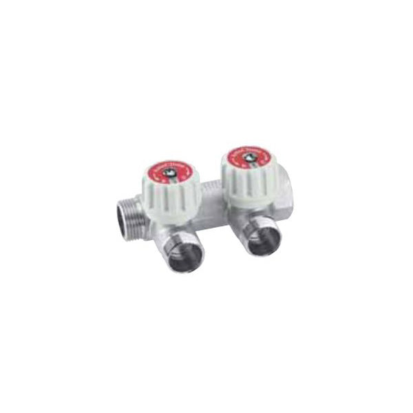 Arteclima Kollektor M/F mit 2 Ableitungen mit manuellen Anschlägen 3/4" Code AC640342
