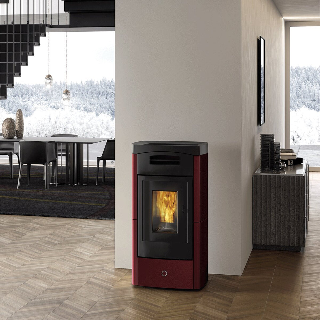 EK63 DAILY130++ - gruppo Edilkamin – Pelletofen, 12,5 kW, Bordeaux