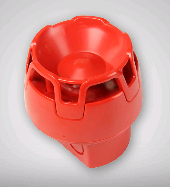 HONEYWELL Life Safety (Notifier) Enscape Wandsirene 32 Töne inklusive hohem Sockel IP65 – rot
