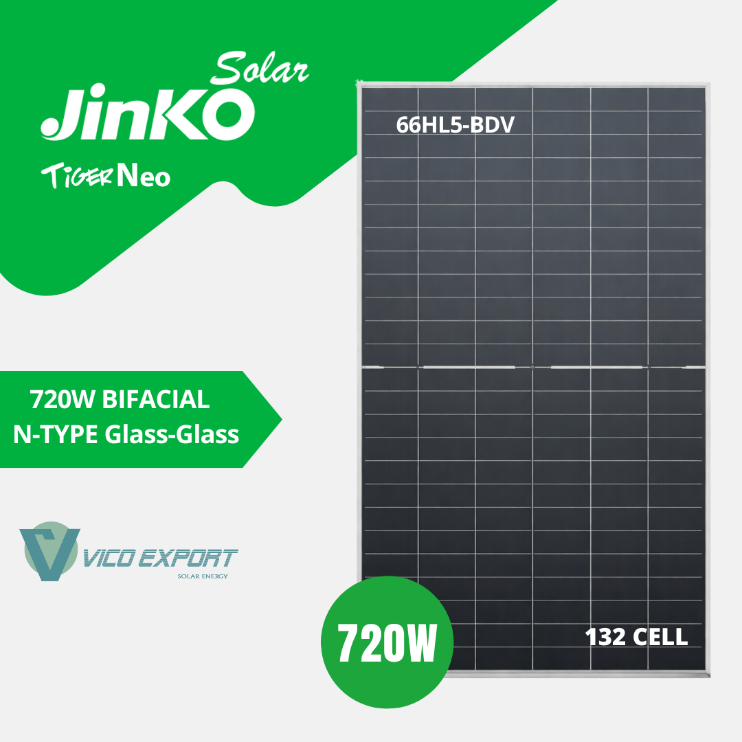 PV-Modul 720W Jinko Solar Tiger Neo (JKM720N-66HL5-BDV) N-Type Bifazial