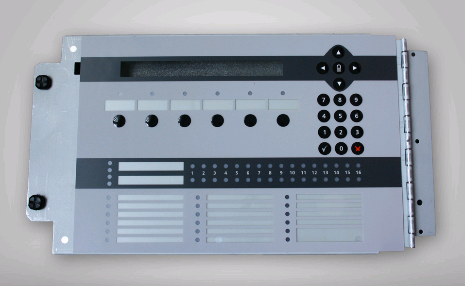 HONEYWELL Life Safety (Notifier) Blenden-Frontaufkleber für NF2000 mit Schlüsseln