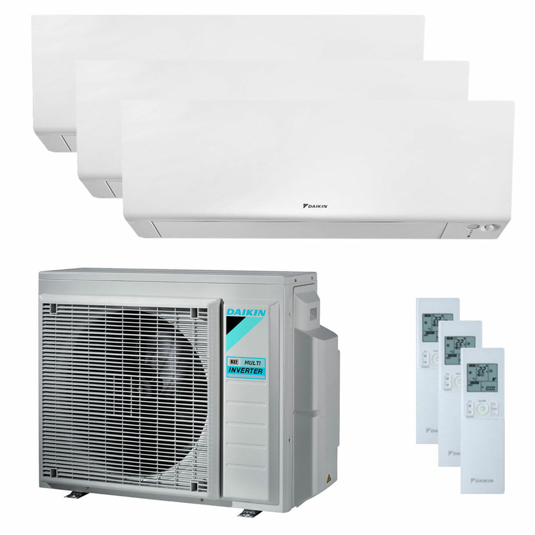 Daikin Perfera Wall 5000+5000+5000 BTU – Multisplit-Klimagerät (3 Innengeräte), 4/4,6 kW, R32, A+++/A++, WLAN
