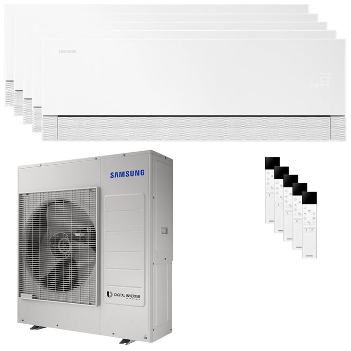 Samsung WindFree Première Plus 7000+9000+9000+9000+12000 BTU – Multisplit-Klimagerät (5 Innengeräte), 10/11,82 kW, R32, A++/A+, WLAN