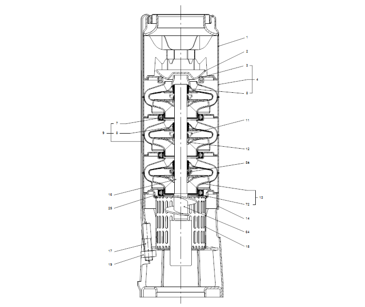 GRUNDFOS Unterwasserpumpe SP 17-3 Nr. 12A01903