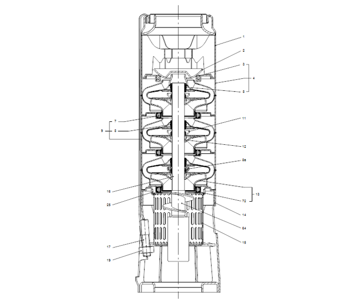 GRUNDFOS Unterwasserpumpe SP 17-4 Nr. 12A01904