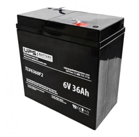 UPS Battery Center Ltd. - Speicher - 6V 36Ah with F2 Terminals TLV6360F2 - Art. 37501