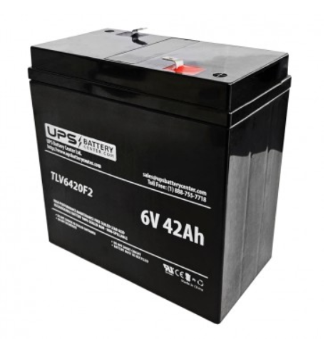 UPS Battery Center Ltd. - Speicher - 6V 42Ah with F2 Terminals TLV6420F2 - Art. 37503