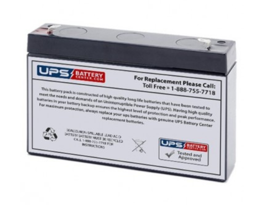 UPS Battery Center Ltd. - Speicher - 6V 7.2Ah with F1 Terminals TLV672 - Art. 37463